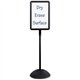 Safco Write Way Dual-sided Directional Sign - 1 Each - 18" Width x 65" Height x 18" Depth - Rectangular Shape - Both Sides Displ