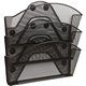 Safco Black Magic Magnetic Triple File Pocket - 3 Compartment(s) - 13.5" Height x 12.5" Width x 4" Depth - Wall Mountable - Blac