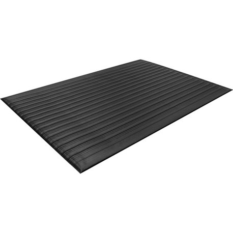 Guardian Floor Protection Air Step Anti-Fatigue Mat - Indoor - 24" Length x 36" Width x 0.370" Thickness - Polycarbonate - Black