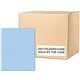 Roaring Spring Letter Pocket Folder - 8 1/2" x 11" - 50 Sheet Capacity - 2 Internal Pocket(s) - Light Blue - 250 / Carton