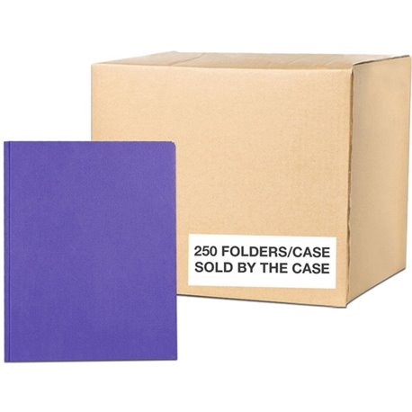 Roaring Spring Letter Fastener Folder - 8 1/2" x 11" - 50 Sheet Capacity - 3 x Prong Fastener(s) - 2 Internal Pocket(s) - Purple