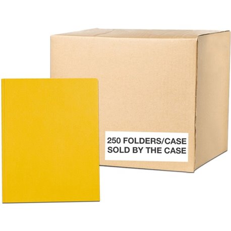 Roaring Spring Letter Fastener Folder - 8 1/2" x 11" - 50 Sheet Capacity - 3 x Prong Fastener(s) - 2 Internal Pocket(s) - Yellow