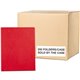 Roaring Spring Letter Fastener Folder - 8 1/2" x 11" - 50 Sheet Capacity - 3 x Prong Fastener(s) - 2 Internal Pocket(s) - Red - 