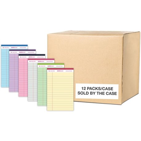 Roaring Spring Enviroshades Jr. Legal Pad - 50 Sheets - 100 Pages - Printed - Stapled/Tapebound - Both Side Ruling Surface - Dou