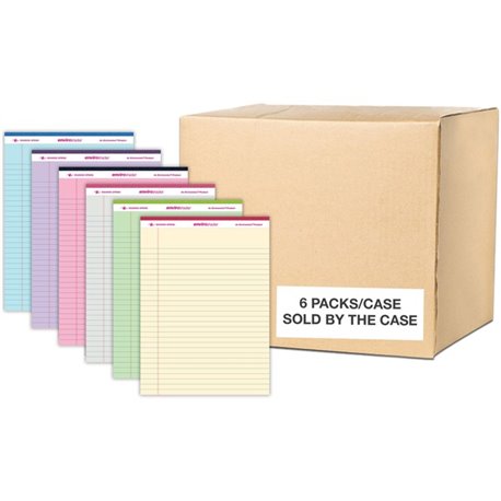 Roaring Spring EnviroShades Legal Pad - 50 Sheets - 100 Pages - Printed - Stapled/Tapebound - Both Side Ruling Surface - Double 