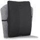Safco Remedease Full Height Backrest - Strap Mount - Black - 1 Each