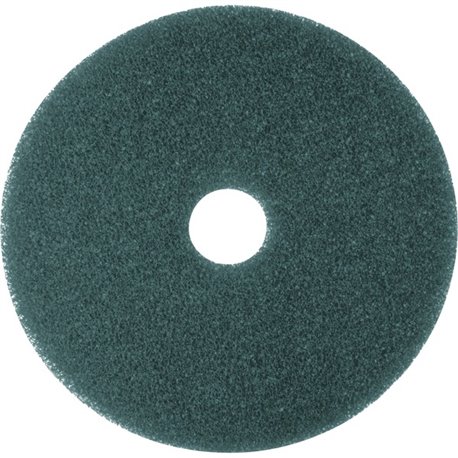 3M Blue Cleaner Pads - 5/Carton - Round x 12" Diameter - Scrubbing, Floor - Hard Floor - 175 rpm to 600 rpm Speed Supported - Te