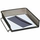 Rolodex Mesh Front Load Letter Trays - 2.8" Height x 13" Width11.3" Length - Front Loading, Stackable, Durable - Black - Steel M