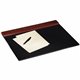 Rolodex Wood Tones Desk Pads - Rectangular - 24" Width x 19" Depth - Felt - Wood - Mahogany