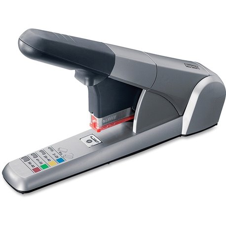 Rapid Heavy Duty Cartridge Stapler - 80 Sheets Capacity - 210 Staple Capacity - 1.70" Throat Depth - 1 Each - Silver