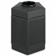 Safco Indoor/Outdoor Pentagon Shape Receptacle - 45 gal Capacity - Hexagonal - 9.50" Opening Diameter - 31.5" Height x 24" Width