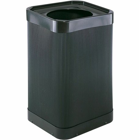Safco At-Your-Disposal 12" Open Waste Receptacle - 38 gal Capacity - 12" Opening Diameter - 32" Height x 18" Width x 18" Depth -