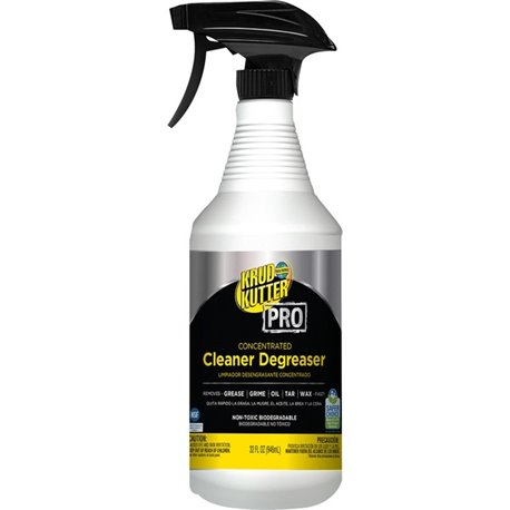 Krud Kutter Pro Cleaner Degreaser - Concentrate - 32 oz (2 lb) - 1 Each - Heavy Duty, Chemical-free, Residue-free - Clear