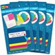 Redi-Tag Tabbed Divider Notes - 4" x 4" - Square - Unruled - Assorted - Tab, Self-stick - 4 / Box