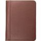 Samsill Letter Pad Folio - 8 1/2" x 11" - Leather - Tan - 1 Each