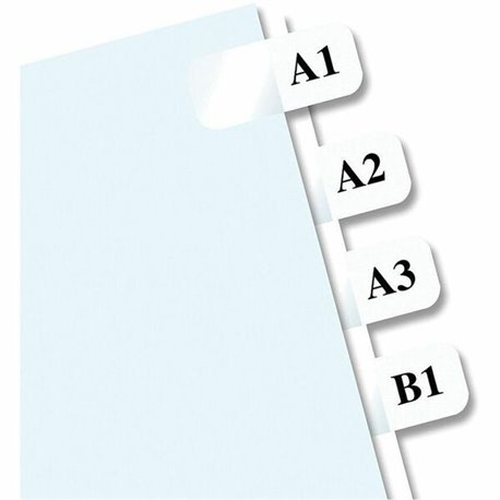 Redi-Tag Laser Printable Index Tabs - 675 Blank Tab(s) - 1" Tab Height x 0.43" Tab Width - Self-adhesive, Permanent - White Tab(