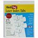 Redi-Tag Laser Printable Index Tabs - 375 Blank Tab(s) - 1.25" Tab Height x 1.12" Tab Width - Self-adhesive, Permanent - White T