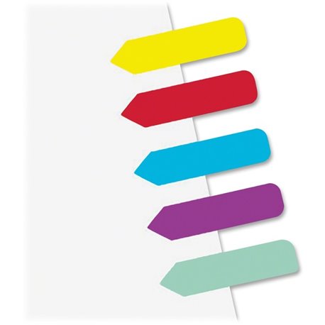 Redi-Tag Mini Arrows Removable Tags - 154 - 5/16" x 1 1/4" - Arrow - Yellow, Red, Blue, Mint, Purple - Writable, Removable - 154