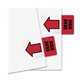 Redi-Tag Sign Here Red Arrow Page Flags - 50 - 1" x 1 11/16" - Rectangle - "SIGN HERE" - Red - Removable, Self-adhesive - 50 / P