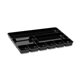 Rubbermaid Regeneration Drawer Organizer - 9 Compartment(s) - 1.3" Height x 14" Width x 9.4" Depth - 70% Recycled - Black - Plas