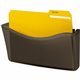 Rubbermaid Magnetic Wall File - 6.6" Height x 13.8" Width x 3" Depth - Unbreakable - Smoke - Plastic - 1 Each