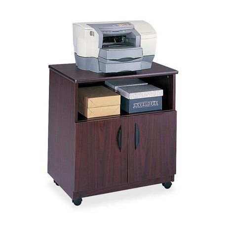 Safco Mobile Machine Stand - 200 lb Load Capacity - 30.3" Height x 28" Width x 19.8" Depth - Floor Stand - Laminate - Particlebo