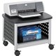 Safco Scoot Underdesk Printer Stand - 100 lb Load Capacity - 14.5" Height x 20.3" Width x 16.5" Depth - Floor - Powder Coated Bl