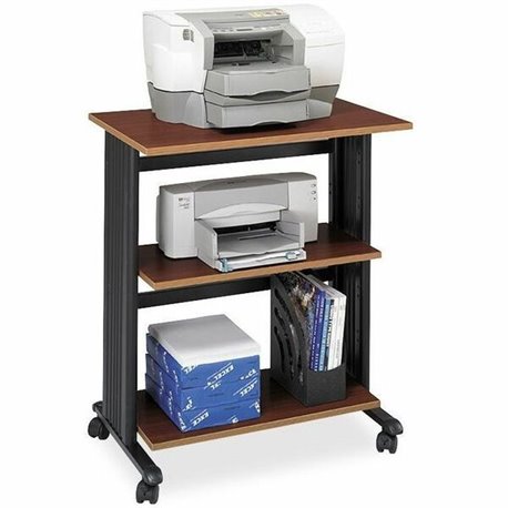 Safco Muv Three Level Adjustable Printer Stand - 175 lb Load Capacity - 3 x Shelf(ves) - 35" Height x 29.5" Width x 20" Depth - 