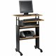 Safco Muv Stand-up Adjustable Height Desk - Rectangle Top - Adjustable Height - 35" to 49" , 1" , 1" , 14" , 14" Adjustment - As