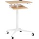 Safco Active Collection Vum Mobile Workstation - 25.3" x 19.8"47.8" - 2 Shelve(s) - Finish: Natural