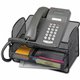 Safco Onyx Mesh Telephone Stand - 7" Height x 11.8" Width x 9.3" DepthDesktop - Adjustable - Black - Steel - 1 Each