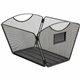 Safco Onyx Mesh Desktop Tub File - 9.5" Height x 12.5" Width x 13.8" DepthDesktop - Powder Coated - Black - Steel - 1 Each