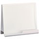 Safco Wave Whiteboard Holder - 14.8" Height x 17" Width x 7" Depth - Desktop - Powder Coated - White