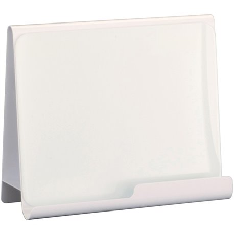 Safco Wave Whiteboard Holder - 14.8" Height x 17" Width x 7" Depth - Desktop - Powder Coated - White