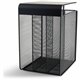 Safco Onyx Vertical Hanging Storage Organizer - 3 Compartment(s) - 11.8" Height x 14.8" Width x 5.3" Depth - Black - Steel - 1 E