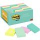 Post-it Greener Notes Value Pack - Beachside Cafe Color Collection - 1 1/2" x 2" - Rectangle - Positively Pink, Canary Yellow, F