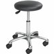 Safco Economy Height Adjustable Lab Stool - Black Vinyl Seat - 5-star Base - Black - 1 Each