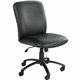 Safco Uber Big and Tall High Back Executive Chair - Black Vinyl, Foam Seat - Black Frame - 5-star Base - 1 Each