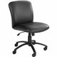 Safco Uber Big and Tall Mid-back Management Chair - Black Vinyl Seat - Black Frame - 5-star Base - 1 Each