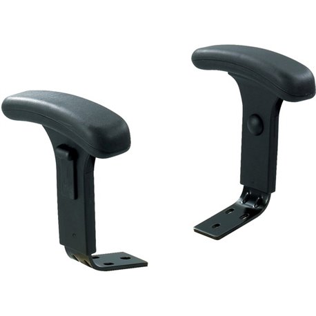 Safco Big & Tall Adjustable T-pad Arm Kit - Black - 2 / Pair