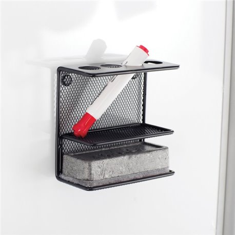 Onyx Mesh Marker Holder - 2.5" x 5.3" x 5.3" x - Steel Wire Mesh - 1 Each - Black