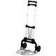 Safco Stow-Away Hand Truck - Telescopic Handle - 110 lb Capacity - 4 Casters - 5" Caster Size - Aluminum - x 16.3" Width x 25" D