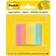 Post-it Page Markers - 1/2"W - 100 - 1/2" x 2" - Rectangle - Unruled - Bright Assorted - Paper - Removable, Self-adhesive - 500 