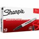 Sharpie Super Permanent Marker - Fine, Bold Marker Point - Black - 12 / Box