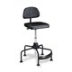 Safco TaskMaster Economy Industrial Chair - Black Polyurethane Seat - Black - 1 Each