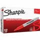 Sharpie Super Bold Fine Point Markers - Bold Marker Point - Red Alcohol Based Ink - 12 / Box