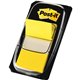 Post-it Yellow Flag Value Pack - 600 x Yellow - 1" x 1 3/4" - Rectangle - Unruled - Yellow - Removable, Writable, Repositionable