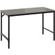 Safco Simple Study Desk - For - Table TopSterling Ash Rectangle, Laminated Top - Black Powder Coat Four Leg Base - 4 Legs x 45.5