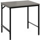 Safco Simple Study Desk - For - Table TopNeowalnut Rectangle, Laminated Top - Black Powder Coat Four Leg Base - 4 Legs x 30.50" 