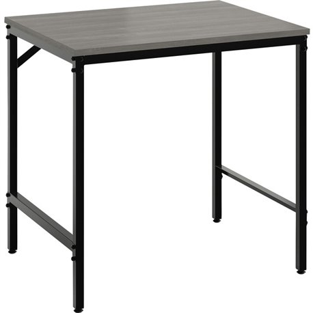 Safco Simple Study Desk - For - Table TopNeowalnut Rectangle, Laminated Top - Black Powder Coat Four Leg Base - 4 Legs x 30.50" 